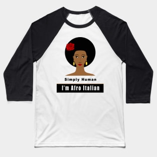 Afro Italian Baseball T-Shirt